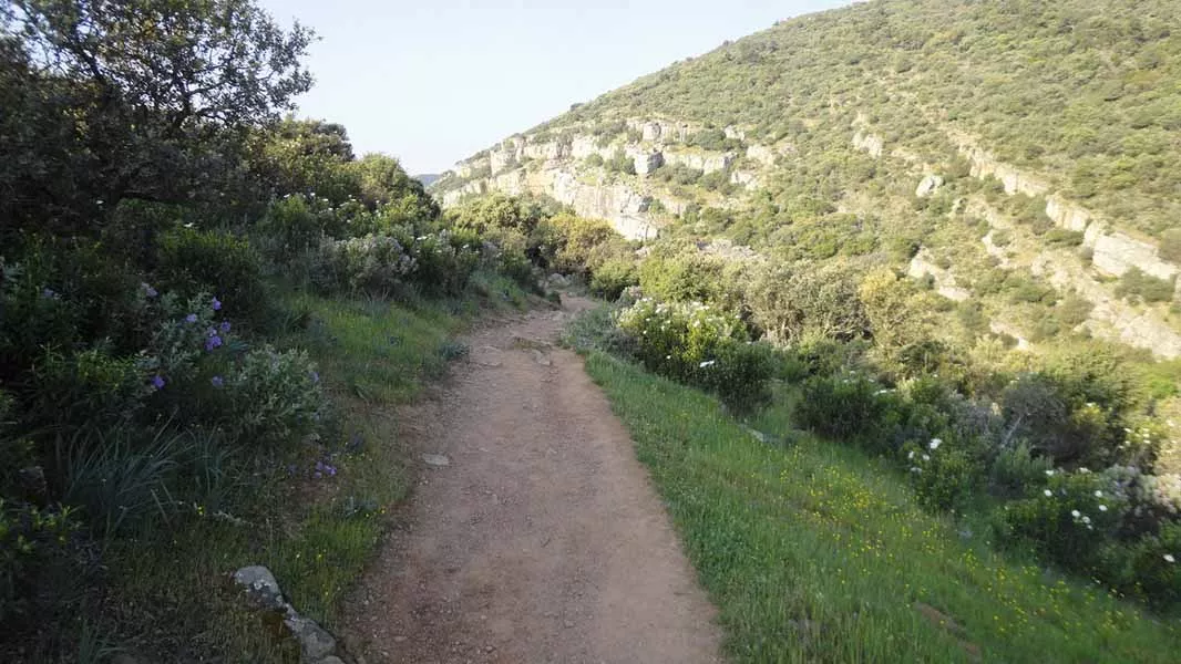 Camino cascada de la Cimbarra
