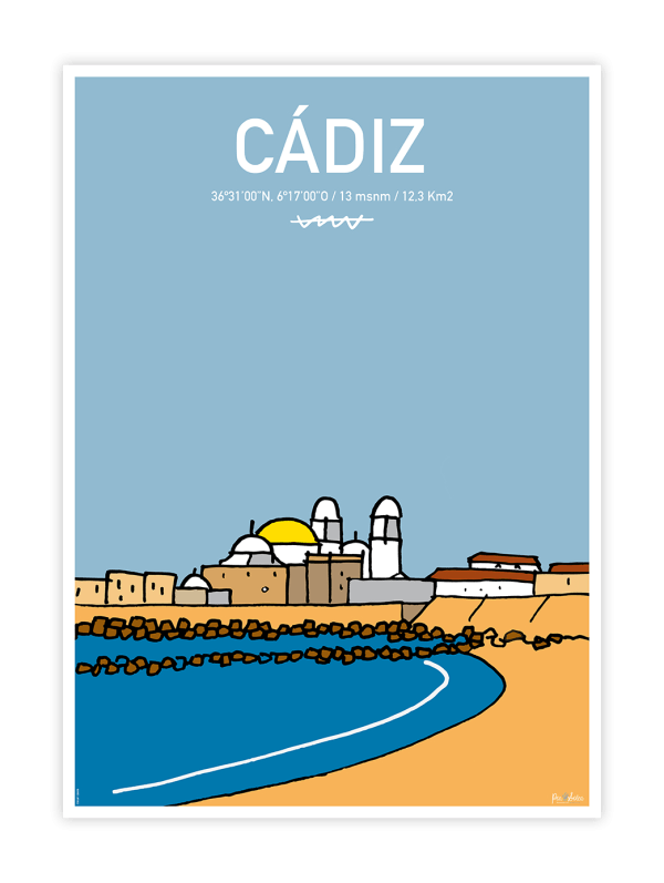 Cádiz Coordinates Print - Image 3
