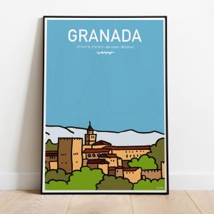 Granada Coordinates Print