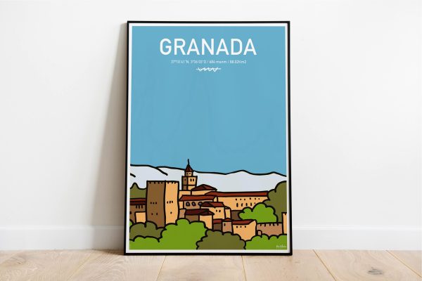 Granada Coordinates Print