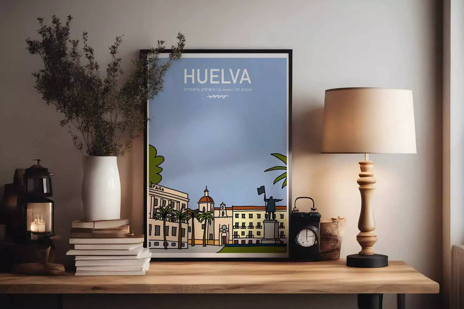 Lámina de la ciudad de Huelva