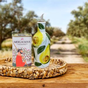 Organic EVOO from Jaén & Handcrafted Oil Cruet